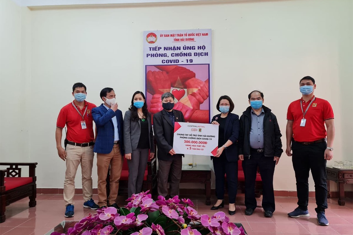 Central Retail in Vietnam to donate necessities for Hai Duong and Quang Ninh, contributing to the fight against Covid-19