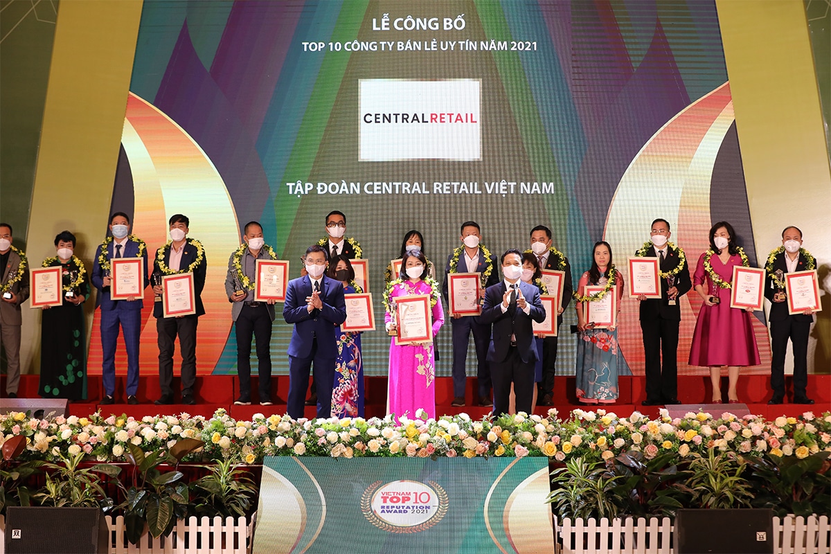 Central Retail Vietnam was honorably ranked first in the Top 10 Most Reputable Retail Companies in 2021