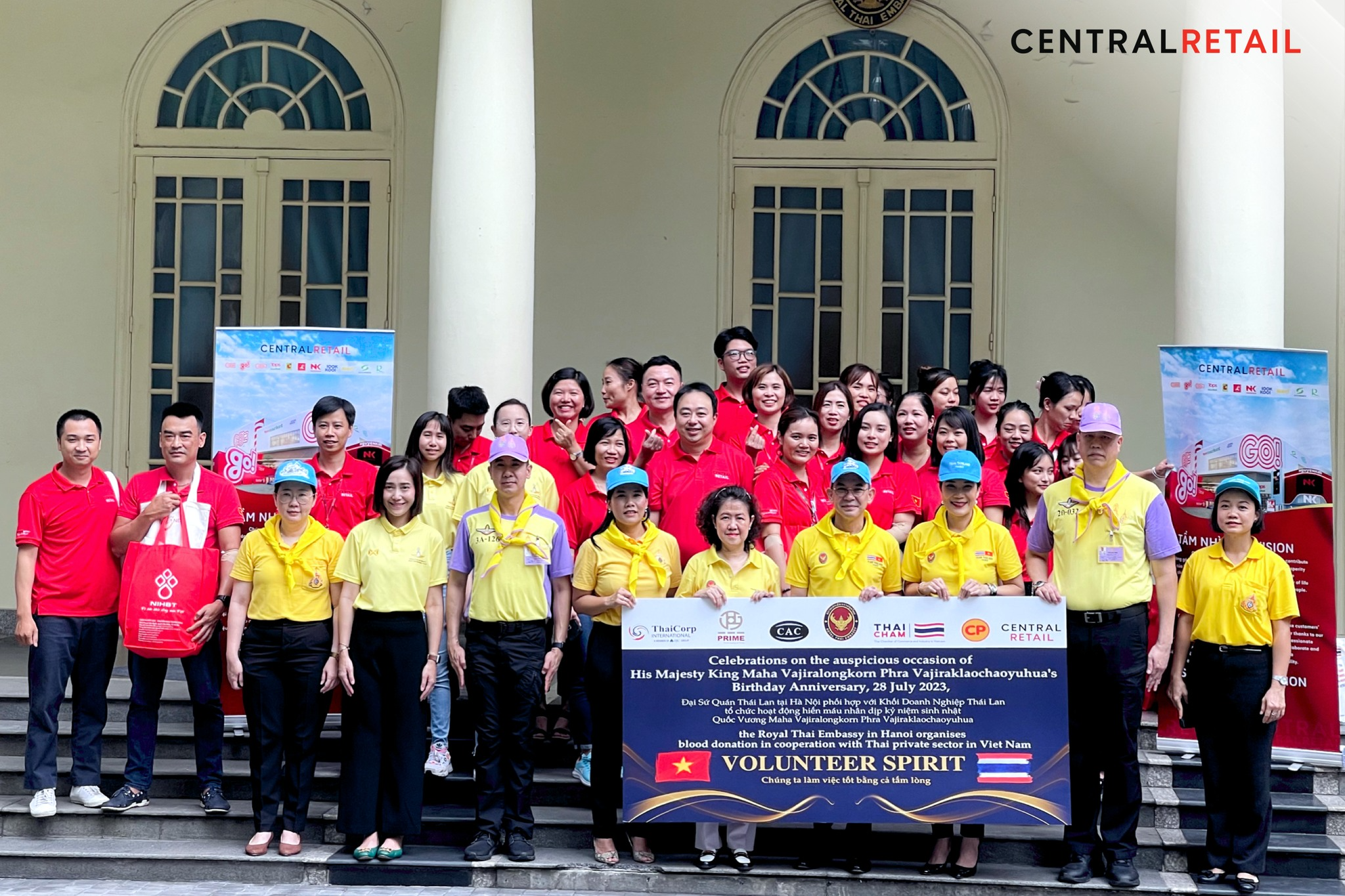 Central Retail in Vietnam joins the blood donation drive organized by the Royal Thai Embassy in Hanoi