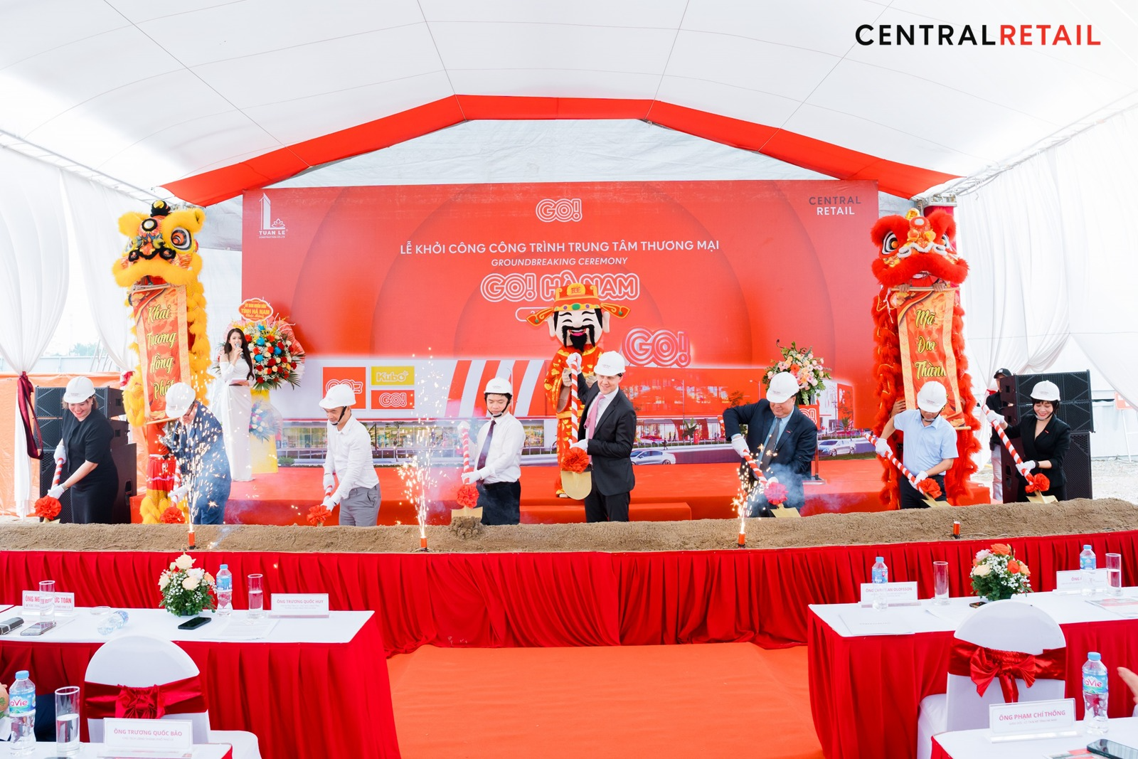 Central Retail in Vietnam hosts the Groundbreaking Ceremony for GO! Mall Ha Nam