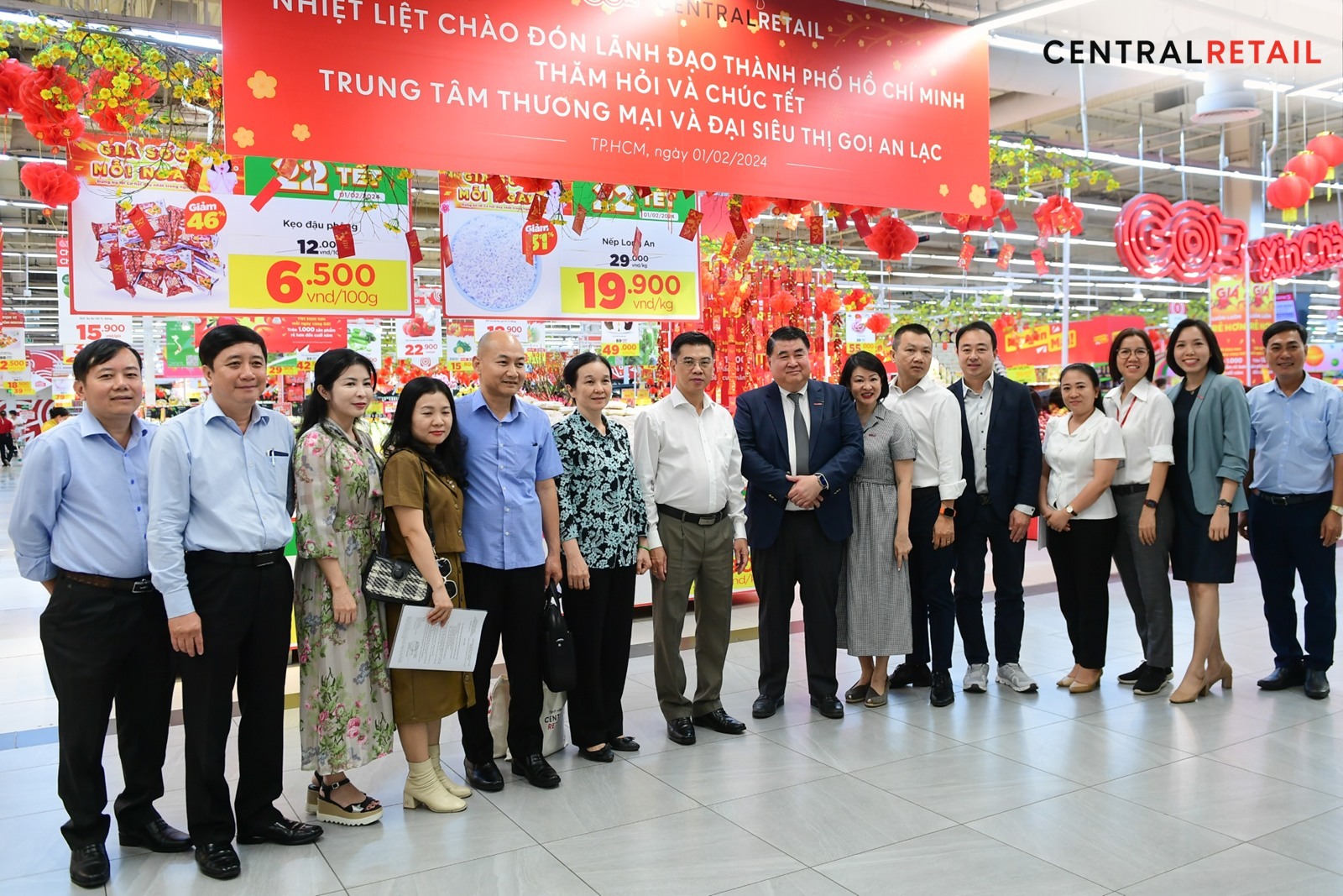 Lãnh đạo tập đoàn Central Retail Việt Nam vinh dự đón đoàn Lãnh đạo Thành phố Hồ Chí Minh tại GO! An Lạc