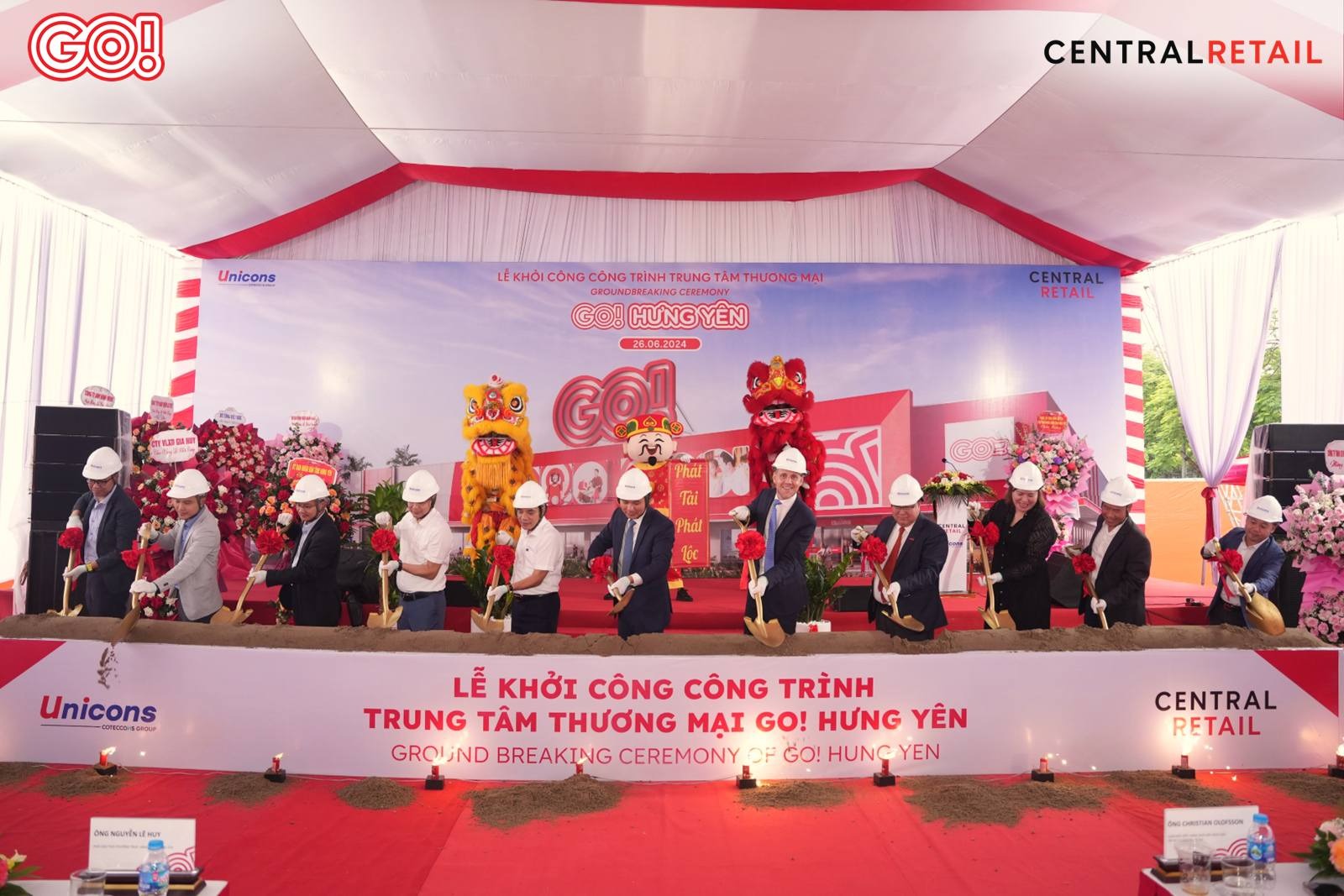 Central Retail Việt Nam tổ chức Lễ khởi công dự án Trung tâm Thương mại GO! Hưng Yên