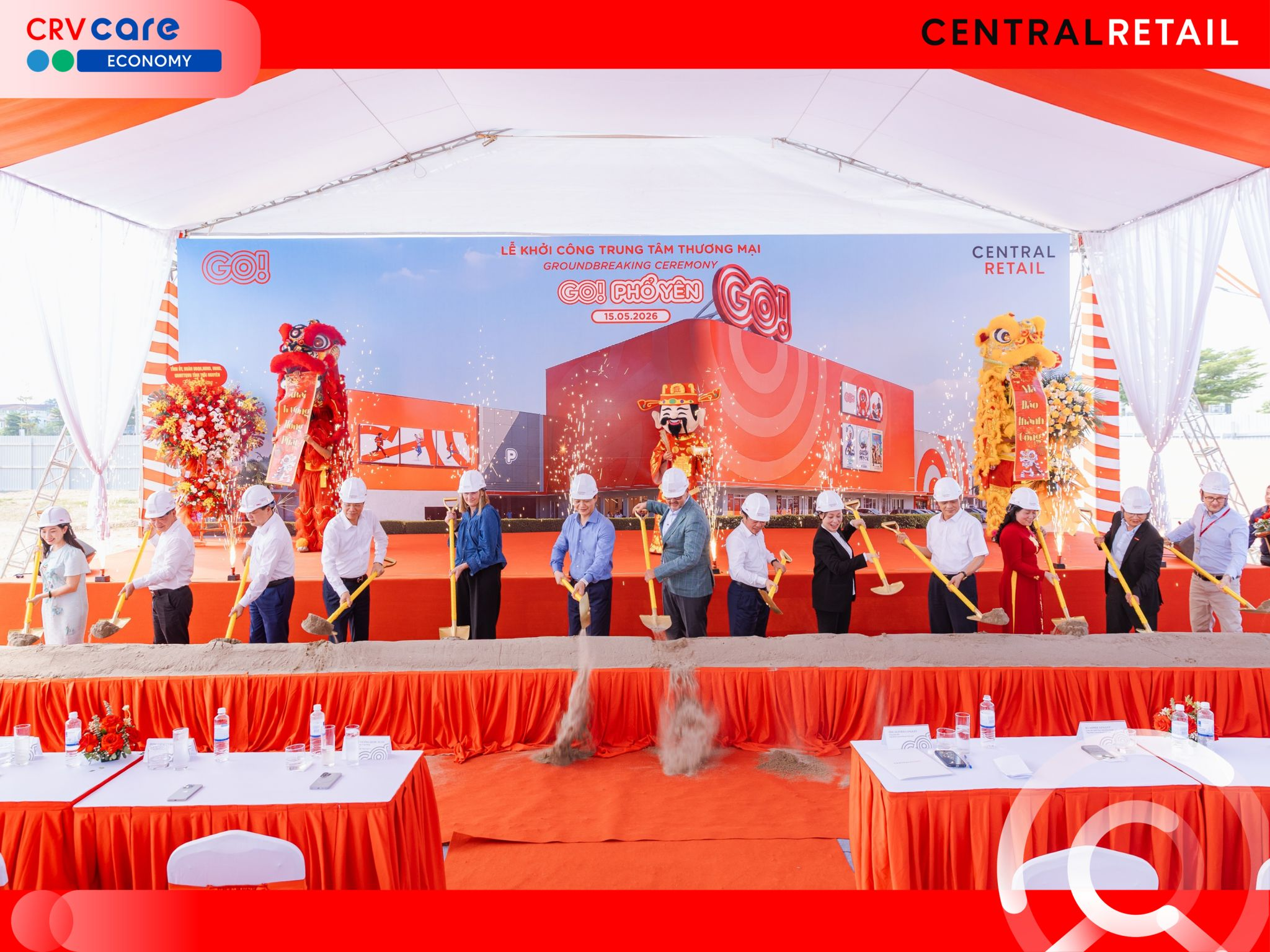 Central Retail Vietnam Officially Breaks Ground GO! Pho Yen in Thai Nguyen Province